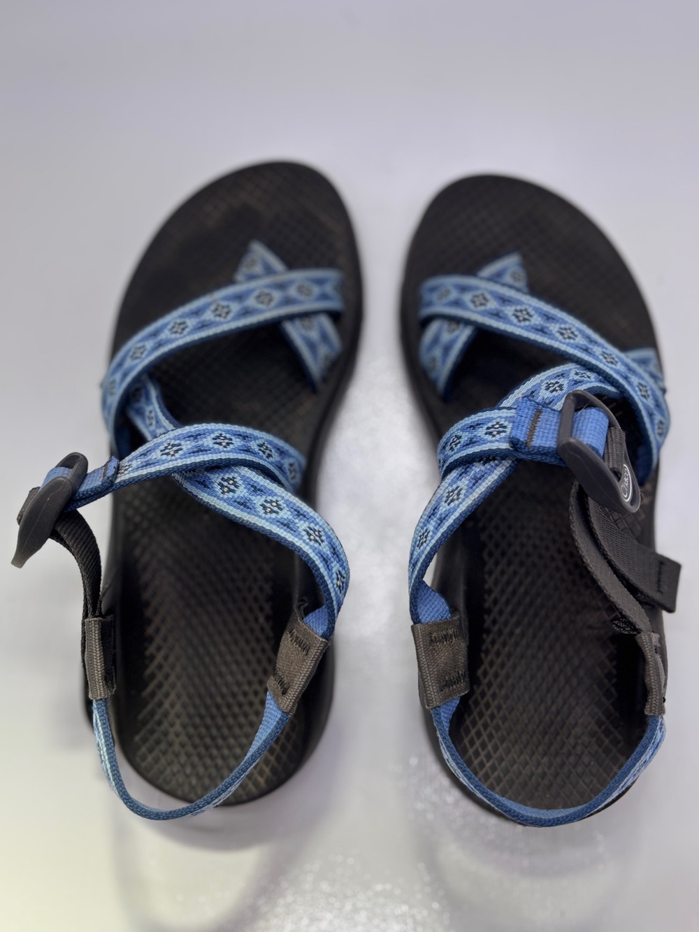 Chaco Z/2 Classic Hiking Sandals Women's Blue Vibram Toe Loop Women's 7 - Picture 7 of 11